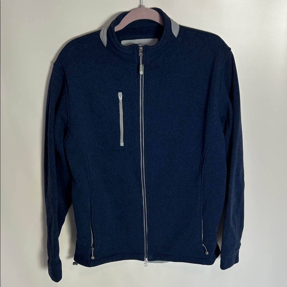 Men’s Peter Millar Navy Blue Zip Up - Large‎